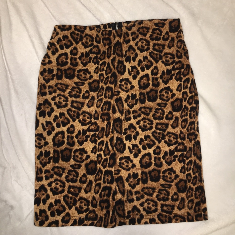 Cheetah print skirt